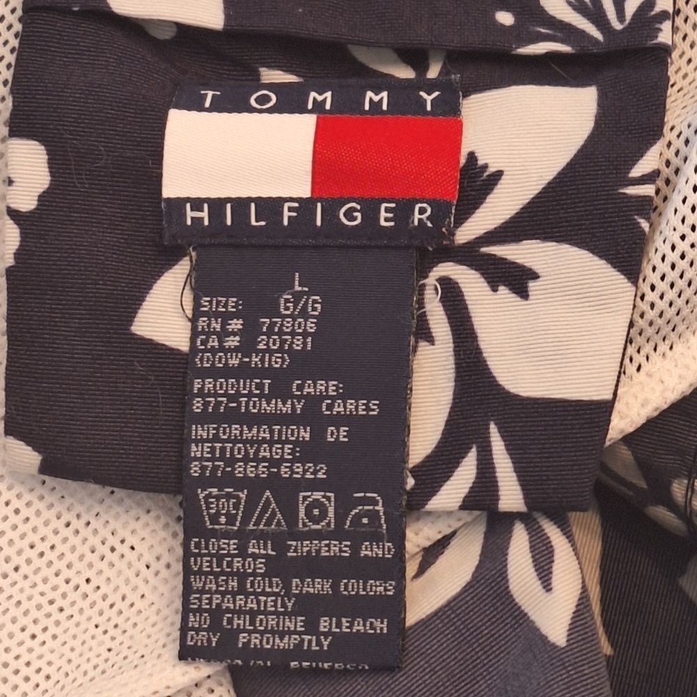Vintage Tommy Hilfiger Swim Trunks Heavy Duty Nylon L Modest Lined Excellent - Picture 11 of 14